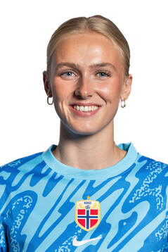 Goalkeeper Selma Panengstuen of the Norwegian women's