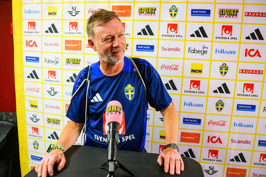 Head coach Peter Gerhardsson of the Swedish women's