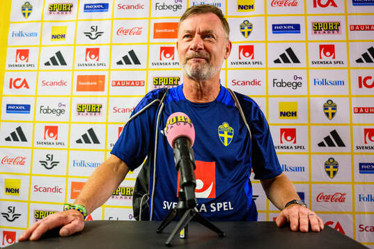 Head coach Peter Gerhardsson of the Swedish women's