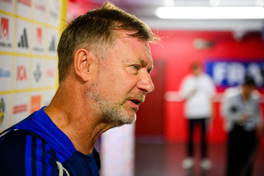 Head coach Peter Gerhardsson of the Swedish women's