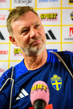 Head coach Peter Gerhardsson of the Swedish women's