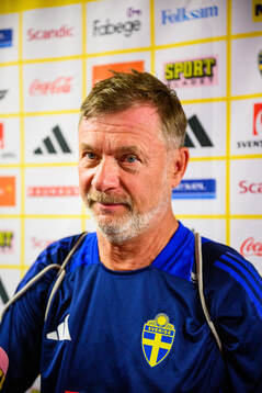 Head coach Peter Gerhardsson of the Swedish women's