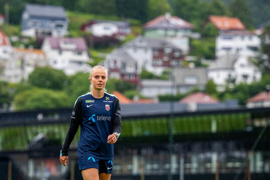 Emilie Woldvik of the Norwegian women's national football
