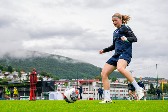 Signe Gaupset of the Norwegian women's national football