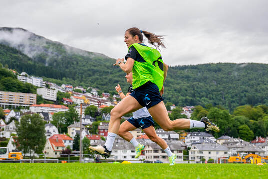 Tuva Hansen of the Norwegian women's national football team