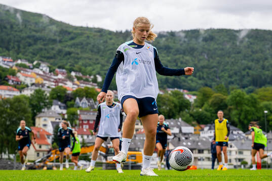 Justine Kielland of the Norwegian women's national football