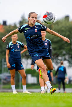 Guro Reiten of the Norwegian women's national football team