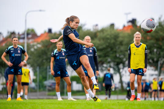 Guro Reiten of the Norwegian women's national football team