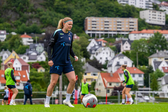 Signe Gaupset of the Norwegian women's national football