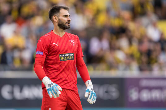 Goalkeeper Ivica Ivusic of Pafos