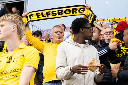 Spectators in the stands