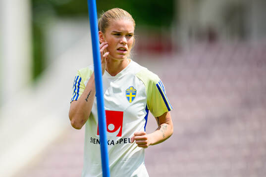My Cato of the Swedish women's national football team at a