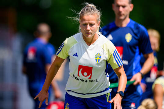 Hanna Glas of the Swedish women's national football team at