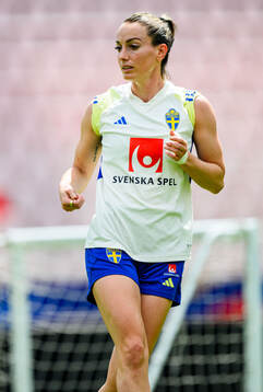 Kosovare Asllani of Sweden of the Swedish women's national