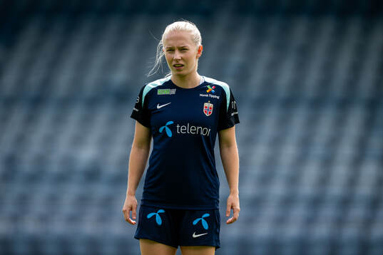Thea Bjelde of the Norwegian women's national football team