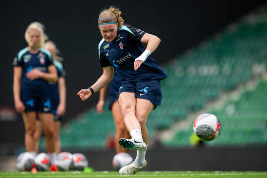 Signe Gaupset of the Norwegian women's national football