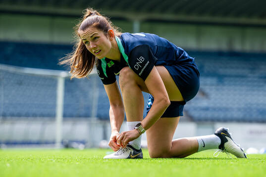 Tuva Hansen of the Norwegian women's national football team
