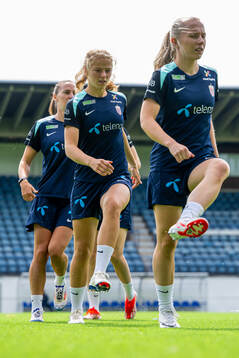 Justine Kielland of the Norwegian women's national football