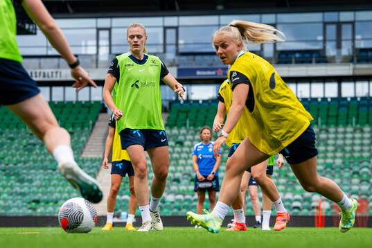 Mathilde Harviken of the Norwegian women's national