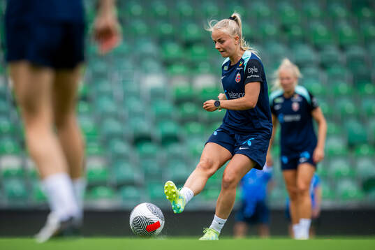 Emilie Woldvik of the Norwegian women's national football