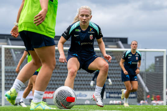 Thea Bjelde of the Norwegian women's national football team