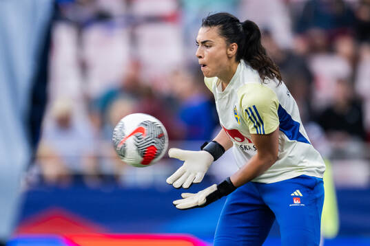 Goalkeeper Zecira Musovic of Sweden