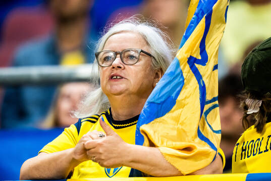 A supporter of Sweden
