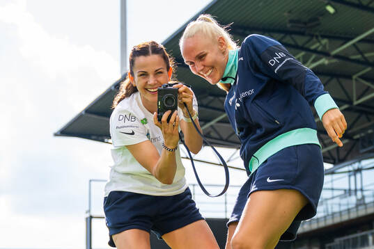 Tuva Hansen and Maria Thorisdottir of Norway