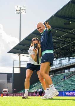 Tuva Hansen and Maria Thorisdottir of Norway