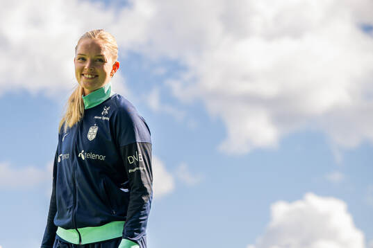 Goalkeeper Guro Pettersen of Norway