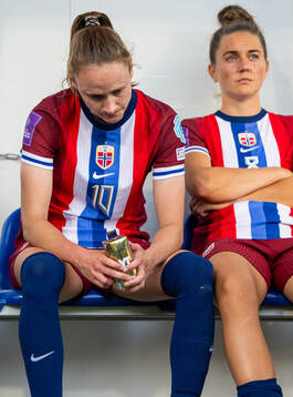 Caroline Graham Hansen and Vilde Bøe Risa of Norway look