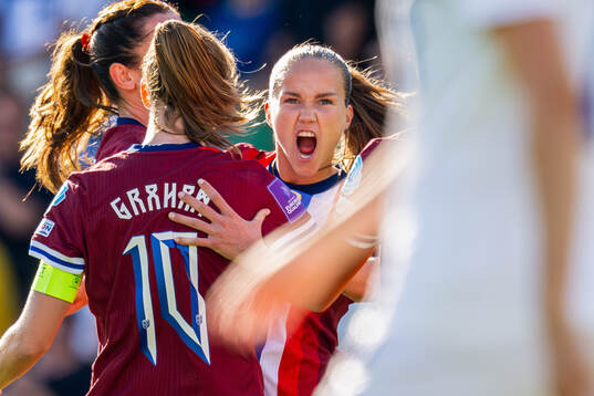 Guro Reiten of Norway celebrates