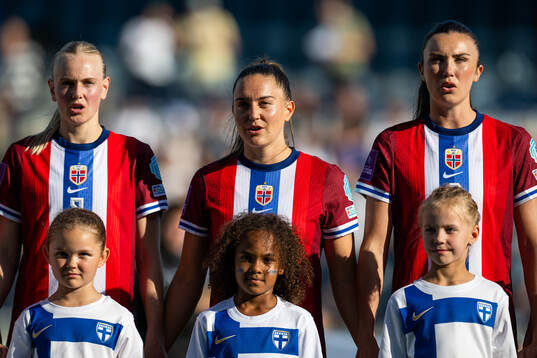 Karina Sævik, Vilde Bøe Risa and Ingrid Syrstad Engen of