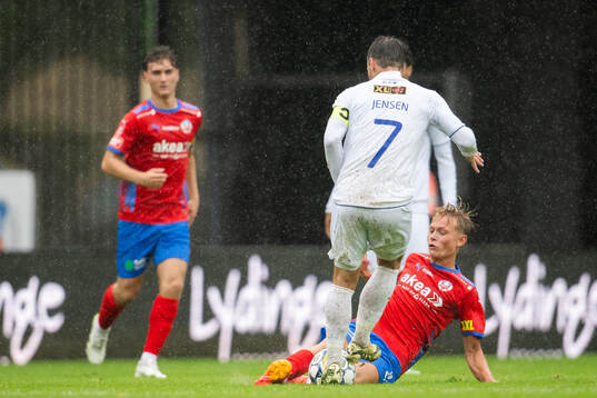 Helsingborgs Alvin Nordin och Köges Mike Jensen