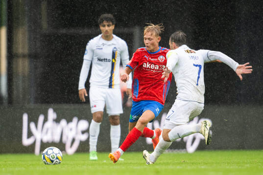 Helsingborgs Alvin Nordin och Köges Mike Jensen