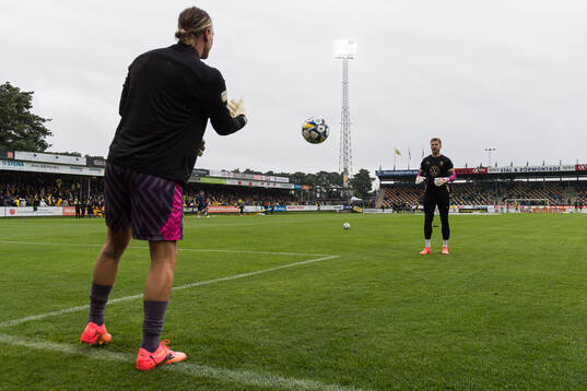 Malmö FFs målvakt Johan Dahlin och målvakt Ricardo