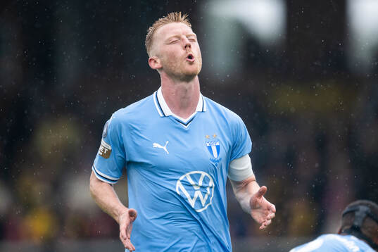 Malmö FFs Anders Christiansen deppar