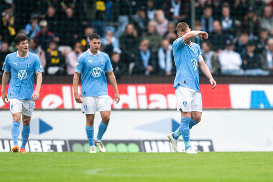 Malmö FFs Anders Christiansen deppar
