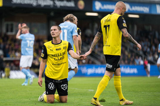 Mjällbys Rasmus Wikström och Adam Ståhl deppar