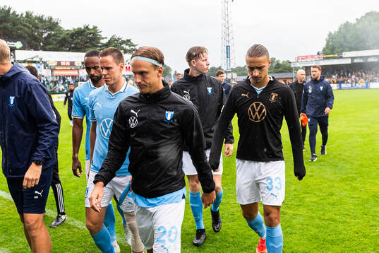 Malmö FFs Isaac Kiese Thelin, Niklas Moisander, Erik