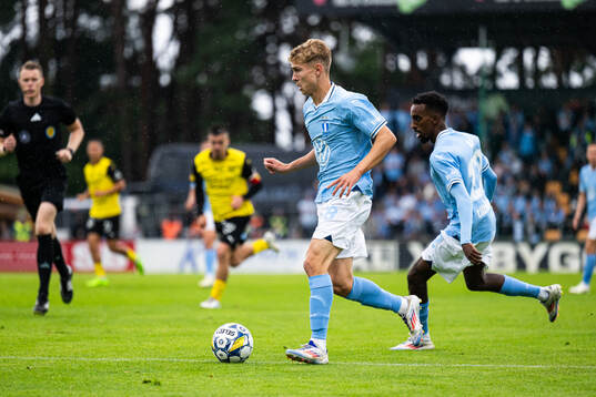 Malmö FFs Hugo Bolin och Taha Ali