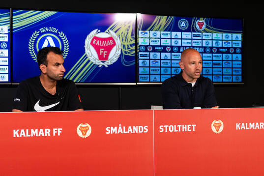 Brommapojkarnas tränare Andreas Engelmark och Kalmars