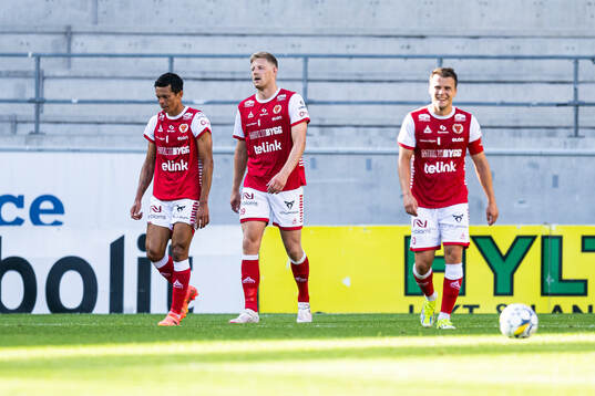 Kalmars Romario Pereira Sipiao, Lars Saetra och Simon
