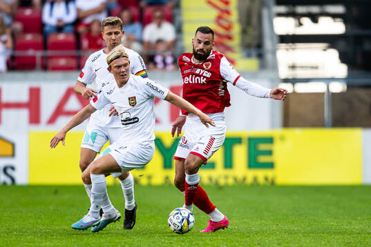 Brommapojkarnas Ludvig Fritzson och Alexander Jensen mot