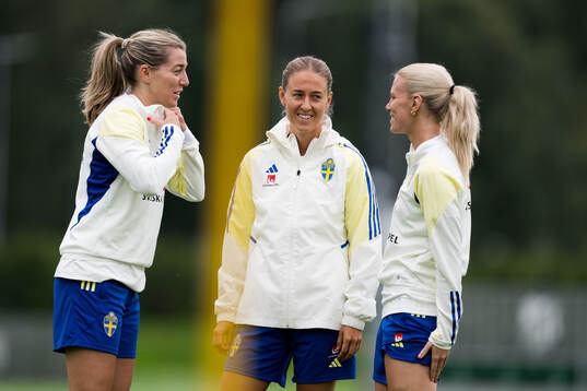 Linda Sembrant, Emma Kullberg and Josefine Rybrink of Sweden