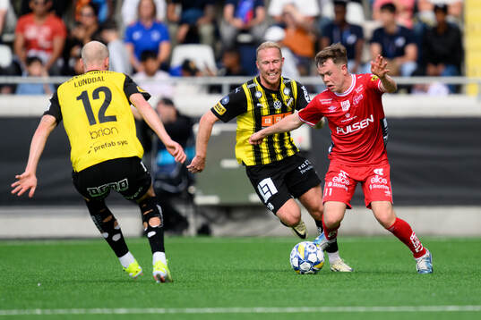 Häckens Mikkel Rygaard Jensen och Elfsborgs Eggert Aron