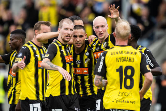 Häckens Simon Gustafson, Ali Youssef och Valgeir Lunddal