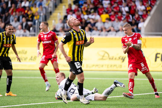 Häckens Mikkel Rygaard Jensen deppar