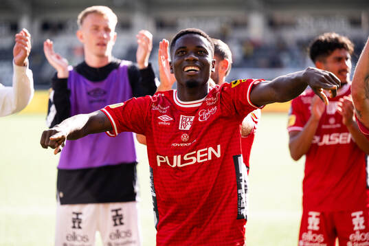 Elfsborgs Michael Baidoo jublar