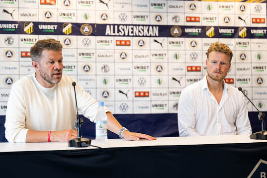 Häckens tränare Pål Arne Johansen och Elfsborgs manager
